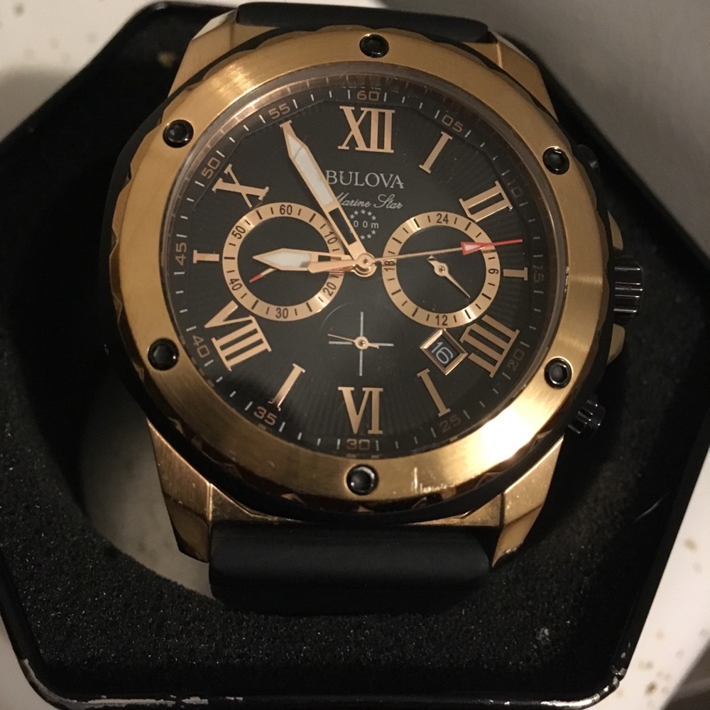 Rose Gold Men’s  Bulova Watch